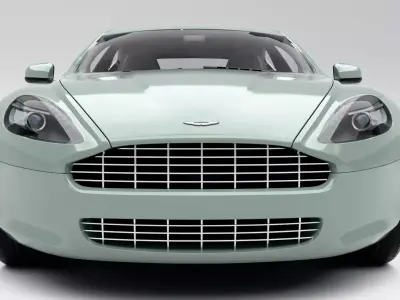 Aston Martin Rapide 2010 Low-poly 3D model