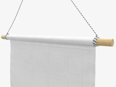 Short wall pennant 3D model