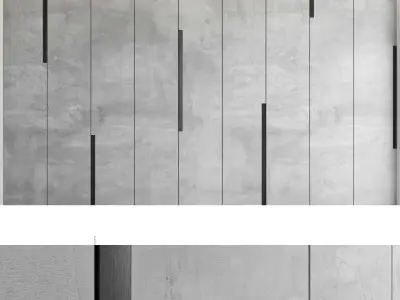 Decorative wall panel set 47 3D model