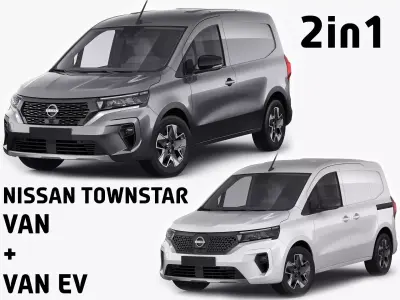 Nissan Townstar Van and EV Van 3D model