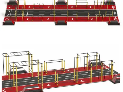 Workout street sport SCS-20 3D model