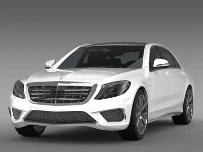 Mercedes Benz S 65 AMG Lang V222 2016 3D model
