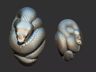 snake head 3D print model