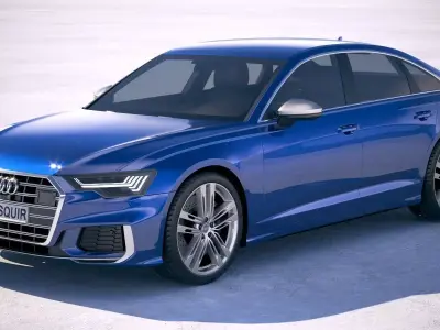 Audi S6 2020 3D model