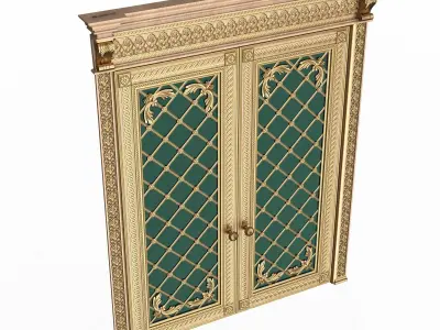 Carved Door Classic 01301 Wood Low-poly 3D model