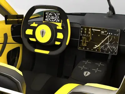 Koenigsegg Gemera Low-poly 3D model