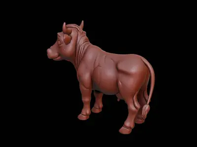 Cow Animal Sculpture 3D print model buy