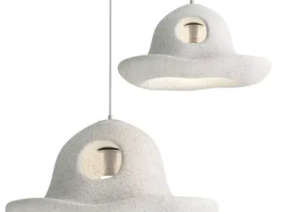 Office pendant light Low-poly 3D model