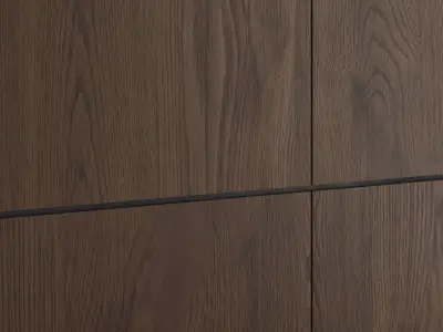 Decorative wall with fireplace set 18 3D model