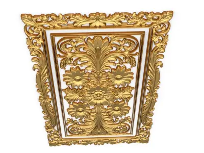 classical door decor 04  3D model