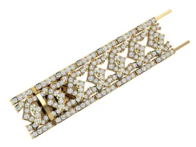 Diamond Chain Bracelet 4629 3D print model