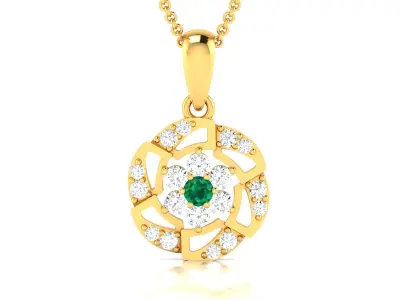 Solitaire Women Pendants 3dm STL OBJ FBX Render Details 3D print model buy
