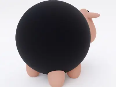 Sheep cartoon 3dmodel 3D model