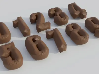 Alphabet Bean Bags 3D model