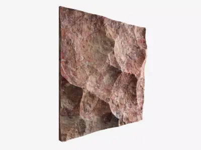 58-RockPanel rock texture 3D model