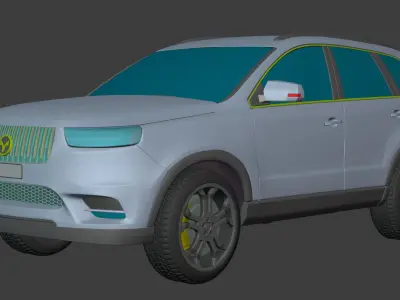 Generic Large Modern SUV Car -- Crossover -- Off-Road -- 4x4 3D model