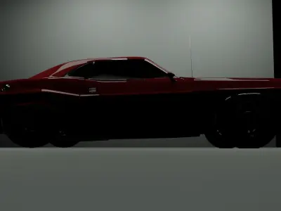 Modular Muscle Car 3D model