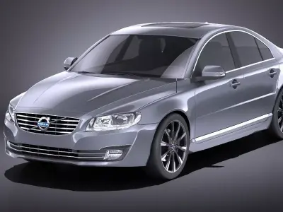 Volvo S80 2014 VRAY 3D model