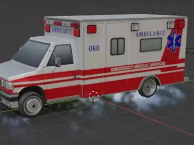 ambulance 3D model V3