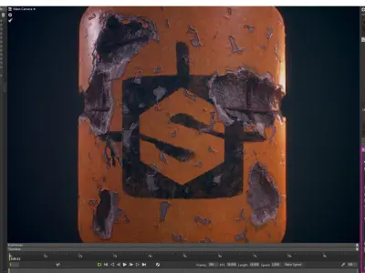 Concrete Material Procedural Texture