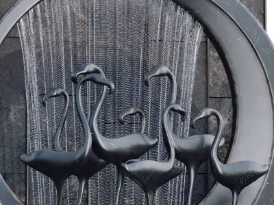 Waterfall fountains cascade 37  3D model