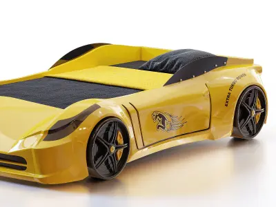 Racing Ferrari Car Bed Model for kids 3D model
