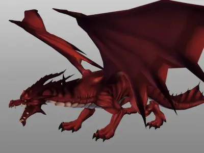 Dragon Pack Low-poly 3D model