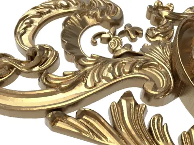 decorative pattern ready for 3D printing 3D model 29