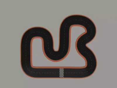 Race Track 3D model