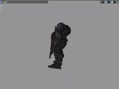 Melted optimus prime debree apocalyptic Low poly textured Low-poly 3D model