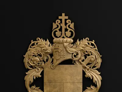Coat of arms 3D model