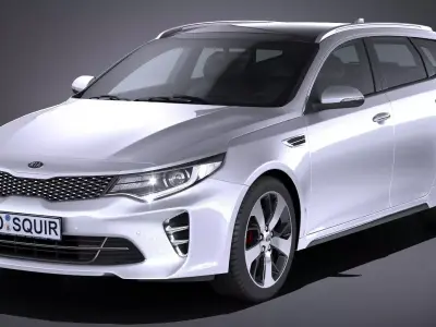 Kia Optima Sportswagon GT 2017 3D model