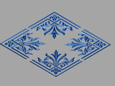 square shaped design09 3D model
