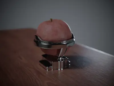 Orbit Apple Holder - Modern Fruit Display Stand Decor 3D print model