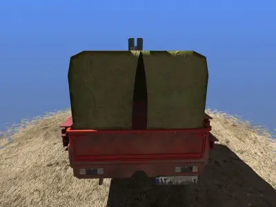 Offroad Battle Car 07 Low-poly 3D model