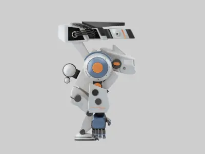 Mecha King Kong Low-poly 3D model