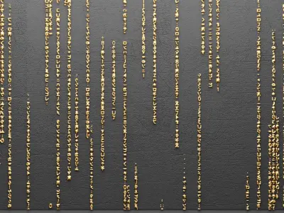 Panel painting MATRIX 3D 3D model