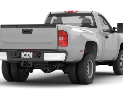 GENERIC DUALLY PICKUP TRUCK 16 3D model