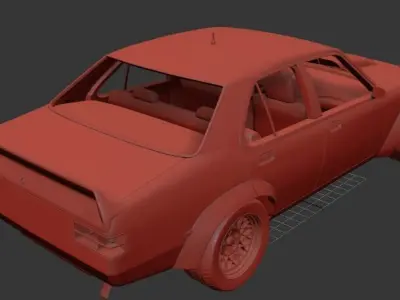 Holden Torana 4door Race Car 1977 3D print model