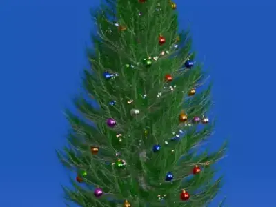 Christmas tree Low-poly 3D model