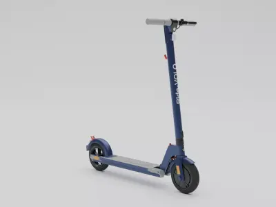 Electrical cycle Low-poly 3D model