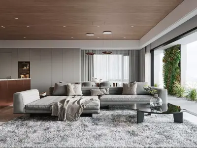 Living interior design Model 3D - 06 3D model 3D model 3D model