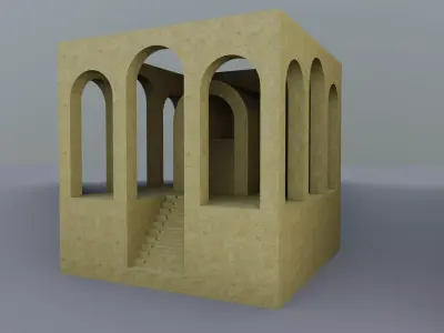 Miniature 3D Printing Structure Type-8 3D model