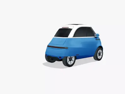 Microlino 2024 Low-poly 3D model