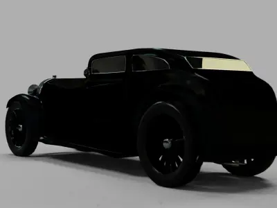 Antique Car - Bentley 1950 HP and LP Low-poly 3D model