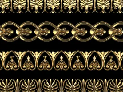 Path Ornament Pack 08 3D model
