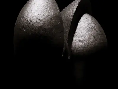 Sculptures of Abstraction Split Fruit 2008 3D model