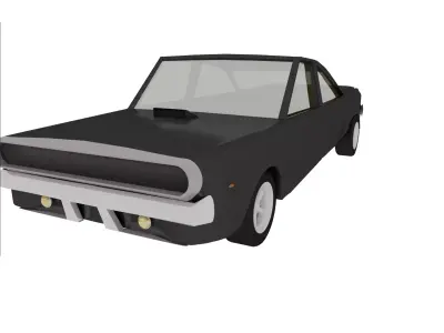 cartoon car 3D model 6