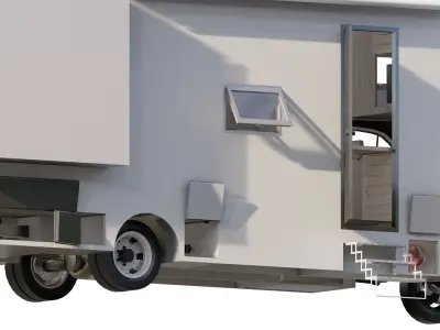 Detailed Generic MotorHome 3D model