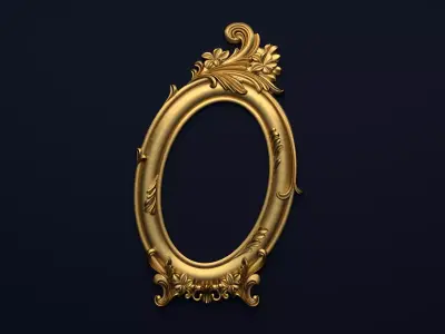 Frame mirror 3D model 09 3D print model